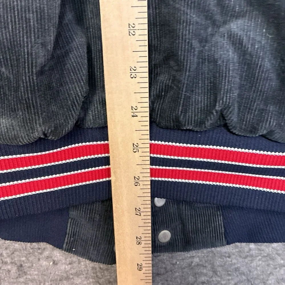 Vintage Rennoc USA Corduroy Quilt Lined Bomber Mens XXL‎ 2XL Distressed 80s 90s
